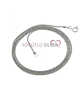 Söğütlü Silver Oksitli Burma Zincir