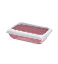 Imac Duo Kedi Tuvaleti + Kürek Pembe/beyaz 59x40x28cm