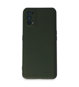 Realme 7 Pro Kılıf Nano İçi Kadife Silikon - Koyu Yeşil