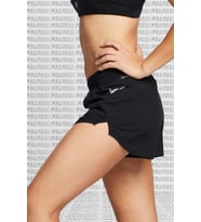 Nike Tempo Luxe 3 inch Running Shorts Black Fermuarlı Cepli Kısa Koşu Şortu Siyah