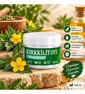 Kırkkilit Otu Kremi 100 ml – Bitkisel İçerikli Cilt Bakım ve Masaj Kremi