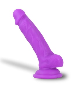 MYST COLOR Dildo Ultra Yumuşak Dokulu Mor Realistik Yapay Penis
