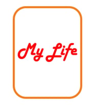 My Life - Benim Hayatım Oto Motor Sticker Kırmızı 20*7 Cm