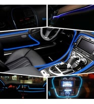2 Metre 12V Mavi İp Neon İp Led Araç İçi Neon Led