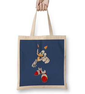 Sonic The Hedgehog Hog with Attitude Bez Çanta Uzun Saplı
