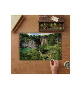 Plitvice Gölleri - Doğa Manzarası Tasarımı 240 parça Ahşap Puzzle Ahşap Kutuda MP06916