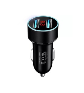 Oto Telefon Şarj Cihazı 2li Usb-Siyah
