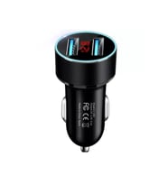Oto Telefon Şarj Cihazı 2li Usb-Siyah