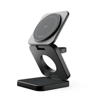 Xenon Smart Kablosuz Şarj Standı Qi2 Hızlı Şarj Iphone Airpods Watch Uyumlu Magsafe 15W Telefon Tutucu X6402 (Siyah)