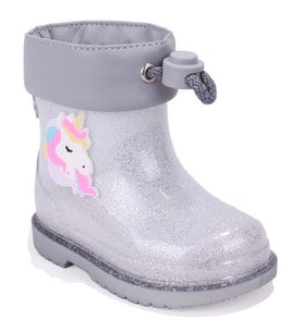 İgor W10339 Bimbi Unicornio Gümüş Ortopedik Kız Çocuk Yağmur Çizme