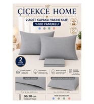 Pamuklu Yastık Kılıfı 2 li Set 50x70 cm