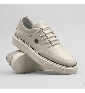 Pierre Cardin 1601275 Men's Leather Shoes Açık Gri