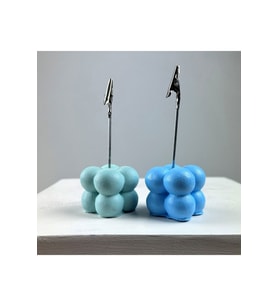 Bubble Not Tutucu 2'li Set ( Nane - Açık Mavi )