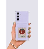 Samsung Galaxy S25 FE Kartlıklı Tomato Desenli Kılıf