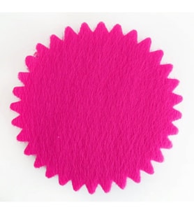 Organze fileli yuvarlak fuşya 22cm p100-