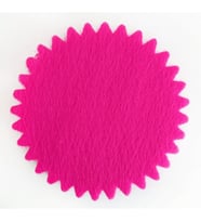 Organze fileli yuvarlak fuşya 22cm p100-