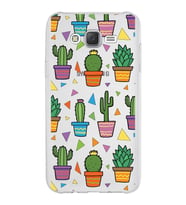 PrintiFy Samsung Galaxy J7 Core ile Uyumlu 1mm Slim Fit Water Color 4 Baskılı Şeffaf  Kılıf