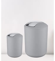 2'li Çöp Kovası Gri ( Brasil Model ) 6,4 ve 2 Litre