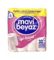 Mavi Beyaz 32 li Tuvalet Kagıdı 2 Katlı