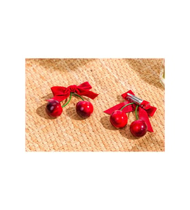 Cherry Bow Kirazlı Çocuk Tokası KERDEŞİNİZE, KIZINIZA verilecek en güzel ediye