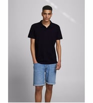 JACK JONES Erkek Basic Polo Yaka Tişört 12191215 (Siyah)