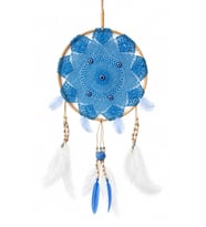 Mavi 26 cm büyük dream catcher