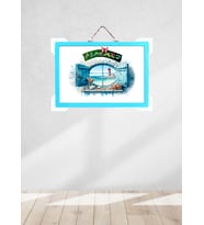 Tasarım Alaçatı 20*30 Çerçeve (Turkuaz)