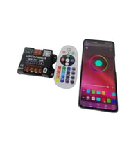 5 V-24 V 30 A 25 Tuş Kumandalı ve Bluetoothlu Cep Telefonundan RGB RF Led Kontrol