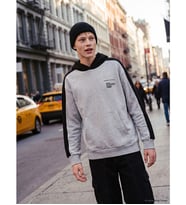 LCW Kids Gri Slogan Baskılı Erkek Çocuk Sweatshirt