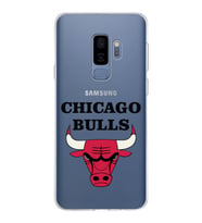 Samsung Galaxy S9 Plus Kapak Chicago Bulls Tasarımlı Şeffaf Silikon Kılıf