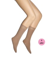 Mulvxbrf Brf02 6 Adet Masaj Kadın Çorap Bronz 38 (Mulvix)