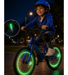 Araç Sibop LED Işığı 2li Set Bisiklet Motosiklet Jant Lambası