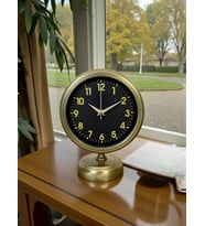 River World Masa Saati Eskitme Metal 25 cm x 20 cm Elegance Retro Eskitme