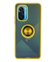 Redmi K40 Kılıf Montreal Yüzüklü Silikon Kapak - Sarı