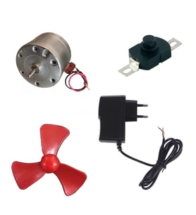 Adaptörlü Anahtarlı Basit Motor Deney Seti - Öğrenci Elektrik Devresi