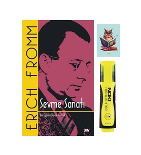 Sevme Sanatı - Klasik Kapak - Erich Fromm - Say Yayınları - Sarı Fosforlu Kalem -Not defterli seti (Renksiz)