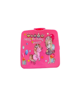 Unicorn Happy Birthday Kilitli Öğrenci Beslenme Kabı