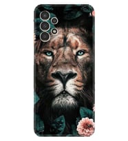 Samsung Galaxy M14 Kılıf Resimli Desenli Baskılı Silikon Leon Flowers 1307