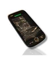 Samsung i8000 Kasa Samsung Galaxy i8000  Uyumlu Siyah Renk Orta Kasa Ön Arka Kapak Tuş Takımı