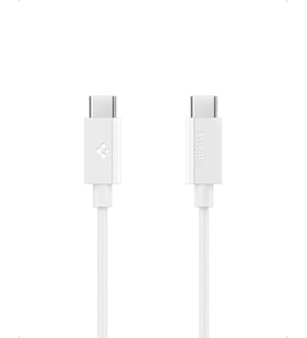 USB-C to USB-C 1 Metre Kablo 60W Güç/PPS 2.0 Super Hızlı Şarj / 480 Mbps Data Aktarım Hızı Type-C Ekstra Dayanıklı White - ACA08717