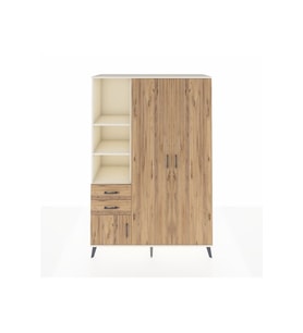 Hyperion Gardrop 5 Raflı 2 Çekmeceli Tek Askılı 132x44x195 Aytaşı-Çam