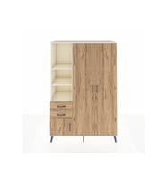 Hyperion Gardrop 5 Raflı 2 Çekmeceli Tek Askılı 132x44x195 Aytaşı-Çam
