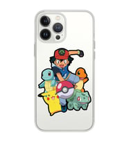 Iphone 12 Pro Uyumlu Pokemon Tasarımlı Şeffaf Telefon Kılıfı