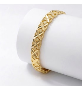 Moncuk Design Clovera 24K Gold Kaplama 8 mm Kadın Bileklik 3351KBV5D2