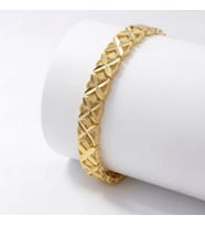 Moncuk Design Clovera 24K Gold Kaplama 8 mm Kadın Bileklik 3351KBV5D2
