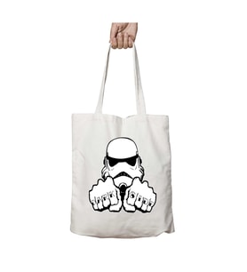 Star Wars Stormtrooper Dark Side Knuckles iki Tarafı Kalıcı Baskılı Yıkanabilir Çanta