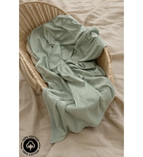Unisex Bebek %100 Pamuklu Penye Çift Katlı Bebek Battaniyesi 85x100 cm