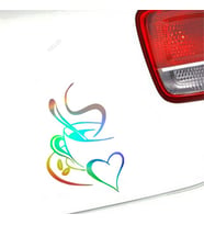 Kahve Fincanları Cafe Çay oto Sticker 1