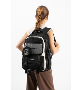 Ventis Unisex Okul Çantası Ortaokul Lise Cüzdanlı Sırt Çantası 43*30 Cm Su Geçirmez Kumaş Vnt5-E