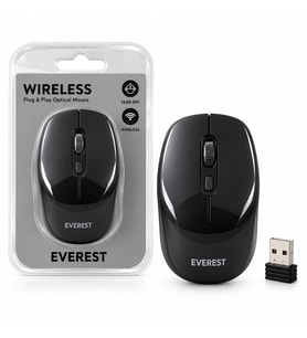 WIRELESS - KABLOSUZ USB OPTİCAL MOUSE VAKUMLU AMBALAJ 1600DPI PİLLİ= 1AA SMW-89 (5343)